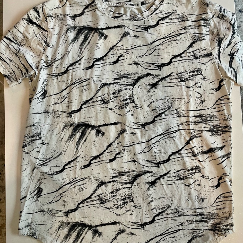 Black and White Graphic T-Shirt